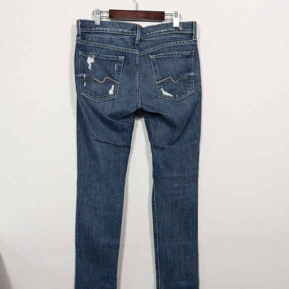 Bundle of Two 7 For All Mankind Skinny Jeans Blair + Josefina SZ 26 - Picture 3 of 15